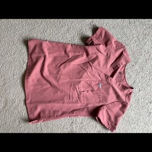 Figs scrub top one pocket size small color Mauve